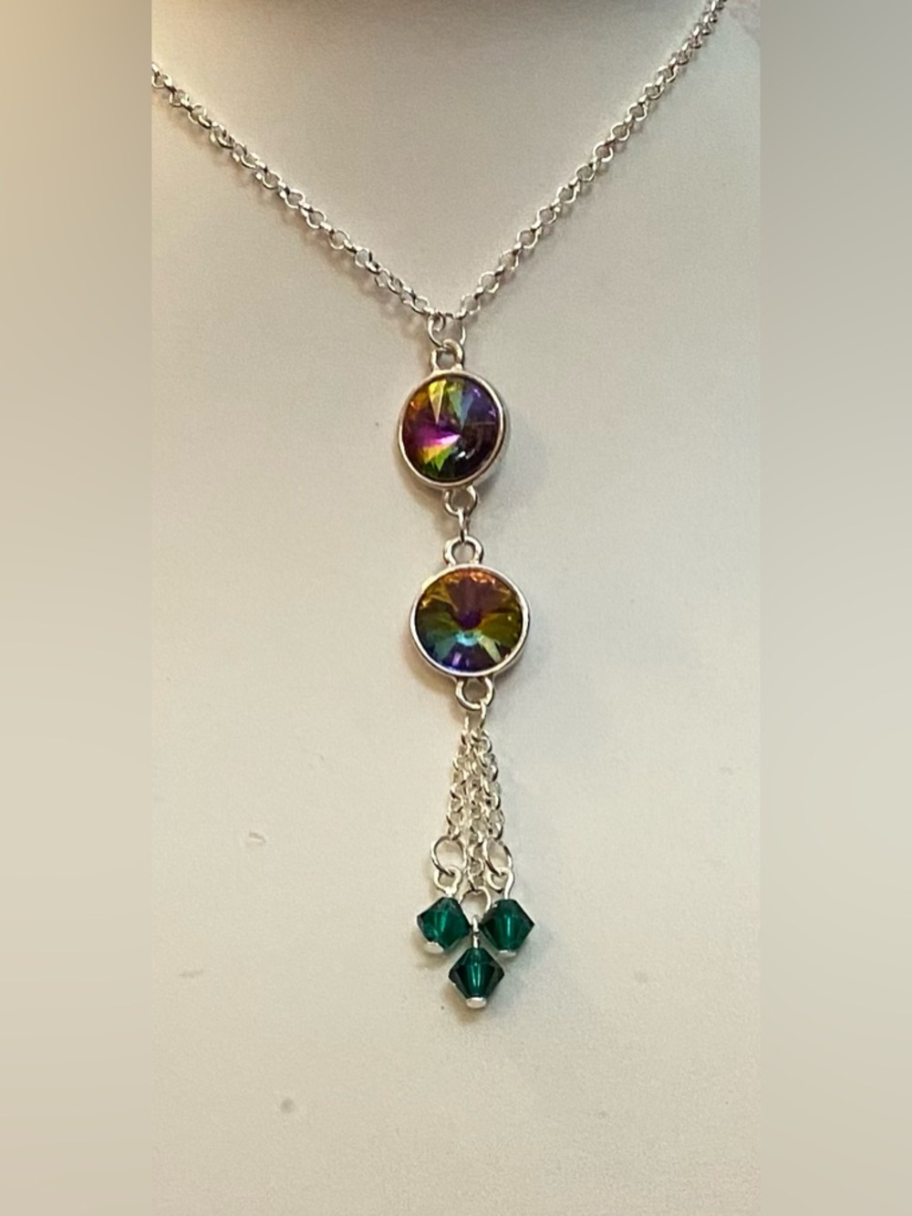 NEW Swarovski Vitriol Rivoli Crystal necklace